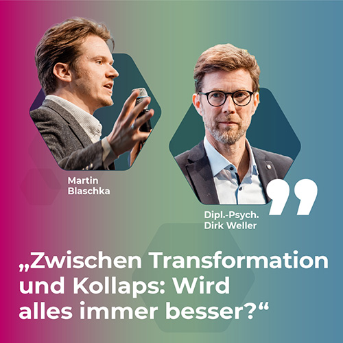 Titelbild des Kongressberichts zu Zwischen Transformation und Kollaps: Wird alles immer besser?