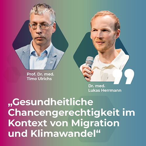 Titelbild des Kongressberichts zu Gesundheitliche Chancengerechtigkeit im Kontext von Migration und Klimawandel